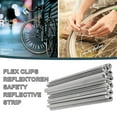 36 Pcs/Pack Reflective Card Strip Spokes Reflective Bike Reflectors for