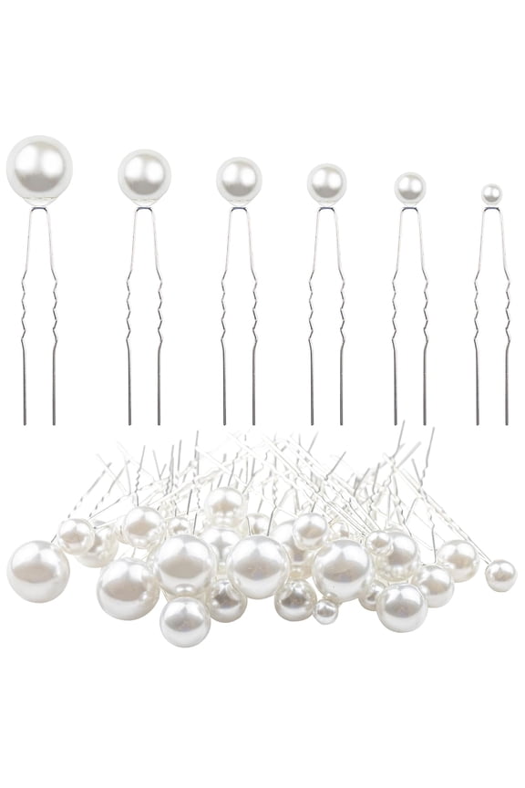 36 Pcs Pearl Hair Pins and Bridal Accessories with Pearl Bobby Pins for Wedding Hairstyles