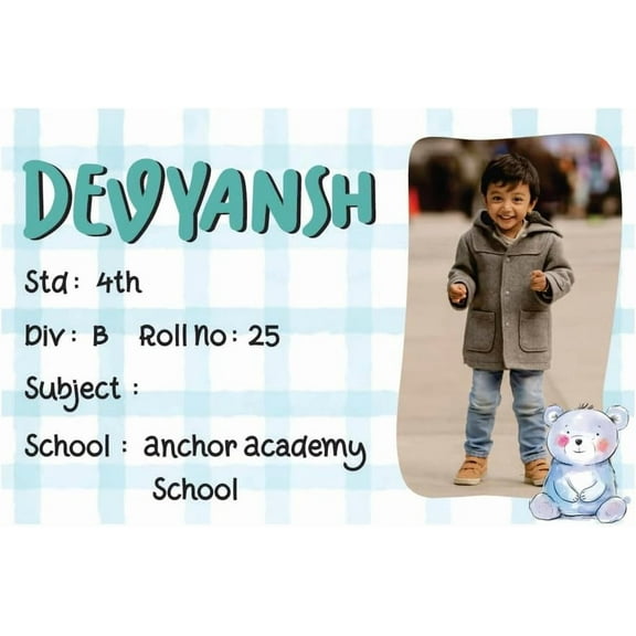 36 Pcs Personalized Name Stickers for Kids - Custom Water Resistant Labels for Books, School Supplies & Bottles