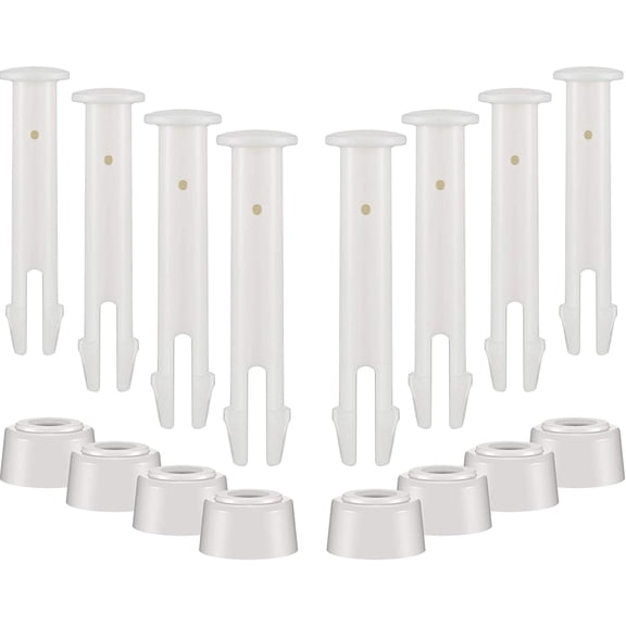 36 Pcs Plastic Pool Joint Pins with Seals Summer Parts Clips for Above Ground Swimming Pools Replacement (2.36 Inch)