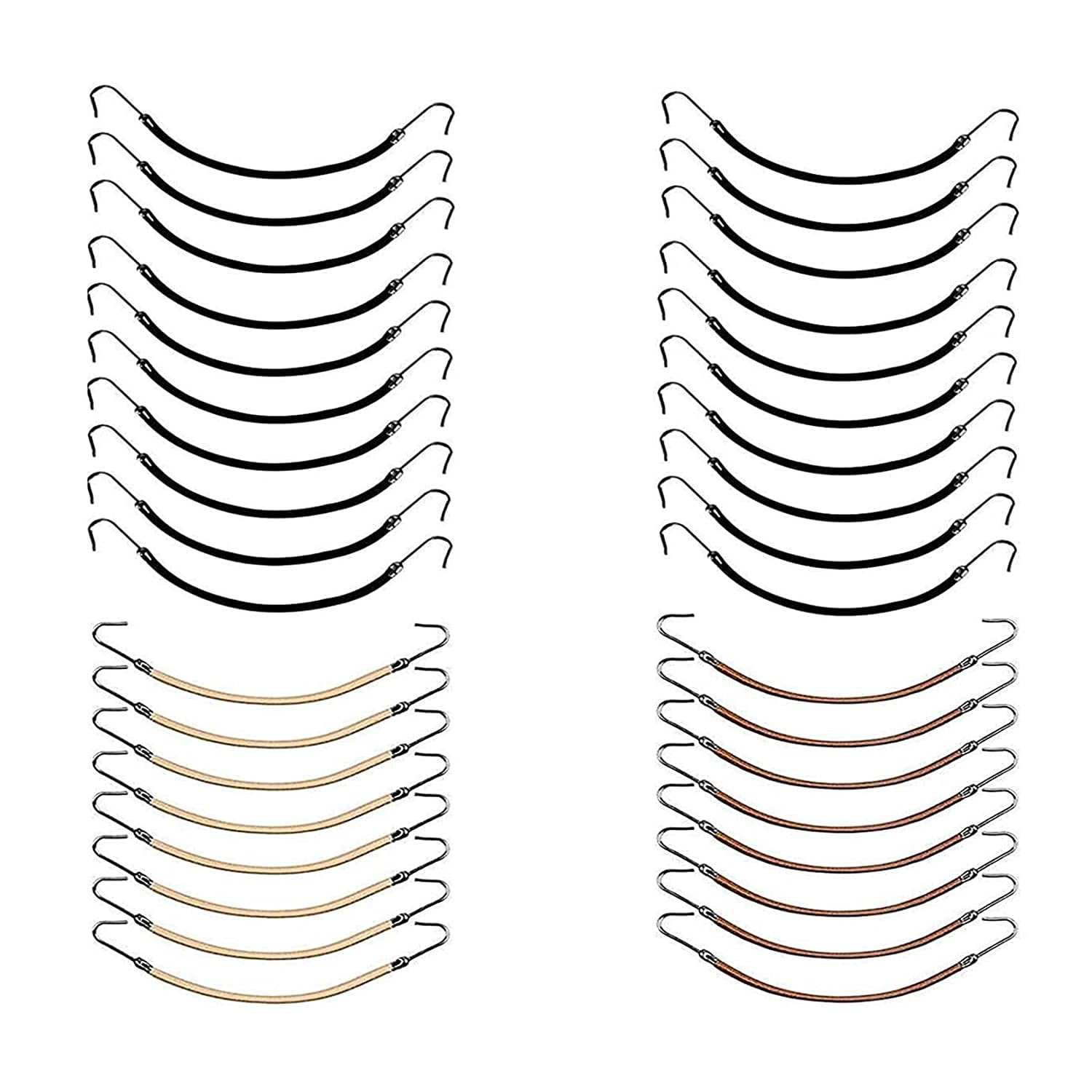 36 Pcs Ponytail Hooks Hair Clips, Elastic Hair Ties Ponytail Holders ...