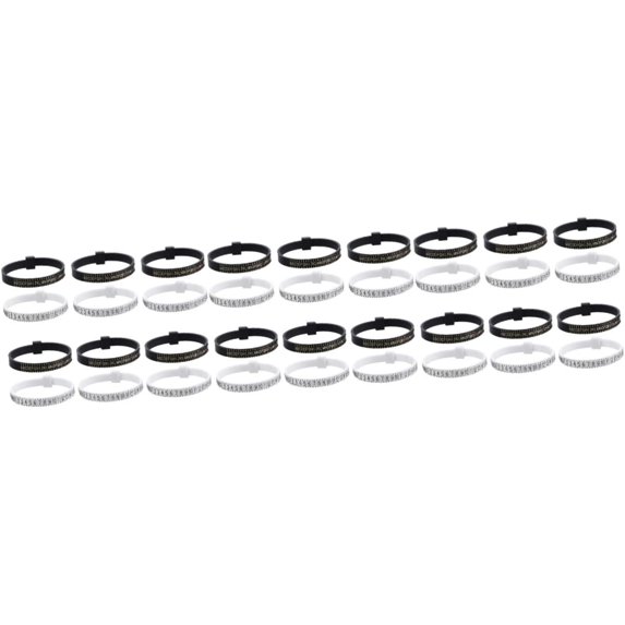 36 Pcs Ring Measurer Ring Size Calculator Ring Gauge Belt Sizer for Wedding Rings Jewelry