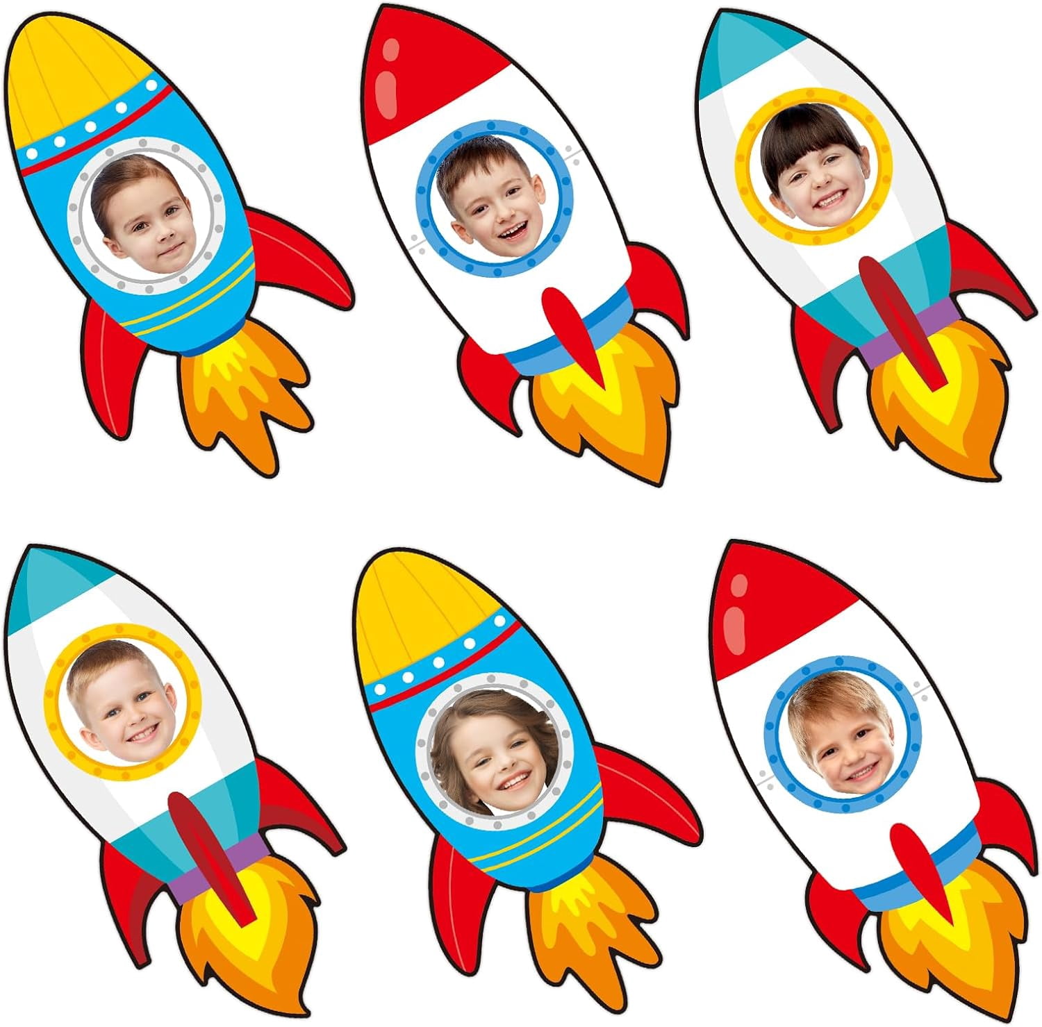 36 Pcs Rocket Cutouts for Bulletin Board Decoration Outer Space Theme ...