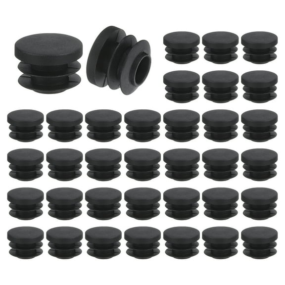 36 Pcs Round Plastic Plug, Furniture Leg Pipe Insert for Chair, Sofa, Table, Shelf 20mm(0.79 Inch)