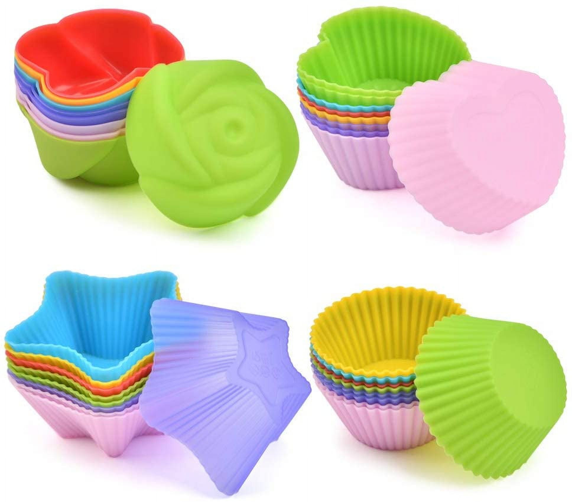 10 7cm Round Muffin Cup Rice Cake Mold Baking Mold Silicone Muffin Cup Cake  Cup