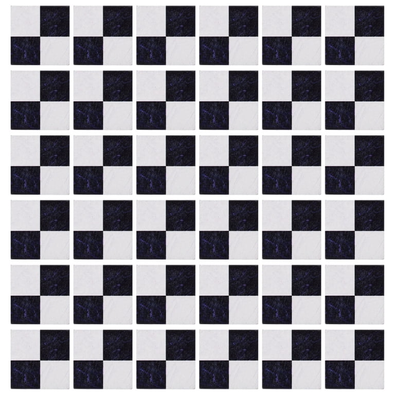 36Pcs Miniature Dollhouse Flooring - Black & White Wooden Floor Boards For DIY Dollhouse