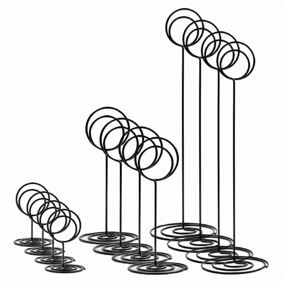 36 Pcs Table Number Holders 3 Size Place Card Holder Name Numbers Menu Memo Note Card Picture Photo Holder Clip Stand