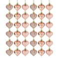 thumbnail image 1 of 36 Pcs Valentine's Day Heart Ornaments, Heart Shaped Decorations Tree Hanging Baubles, for Valentine’s Day Wedding Christmas Tree Mother's Day Anniversary Party Decoration, 1 of 9