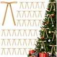 thumbnail image 1 of 36 Pcs Velvet Christmas Tree Bows 5x7 Inch Velvet Bows Door Garland Decor Vintage Wreath Bow for Wreaths Xmas Tree Home Decoration (Khaki), 1 of 14