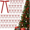 thumbnail image 1 of 36 Pcs Velvet Christmas Tree Bows 5x7 Inch Velvet Bows Door Garland Decor Vintage Wreath Bow for Wreaths Xmas Tree Home Decoration (Red), 1 of 14