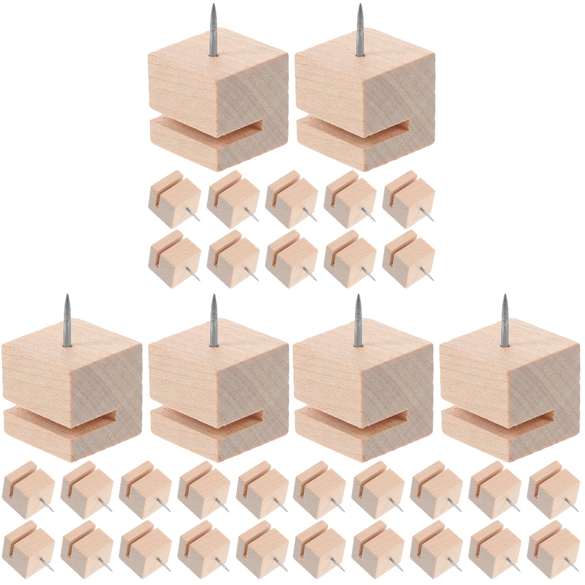 30-Pack Gold Thumb Tack Clips - Heavy Duty Metal Push Pins With Clips For Cork Boards, No Holes In Paper