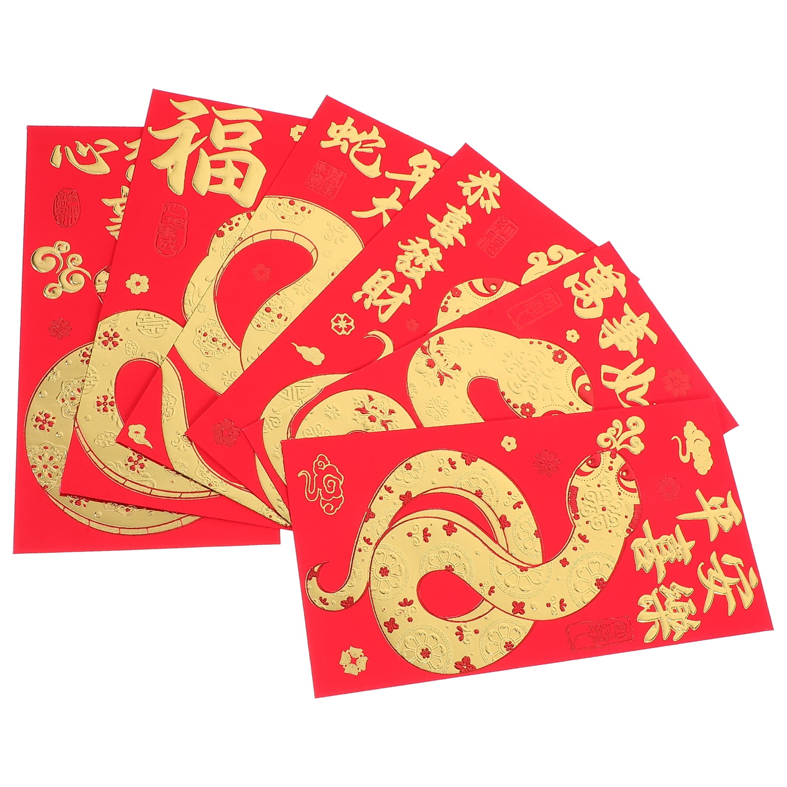 36 Pcs Year of The Snake Red Envelope Spring Festival Red Envelopes Red