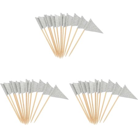 36 Pcs miniture Decoration Flag Cupcake toothpicks Cocktail Toppers Appetizer Baby Disposable Crest