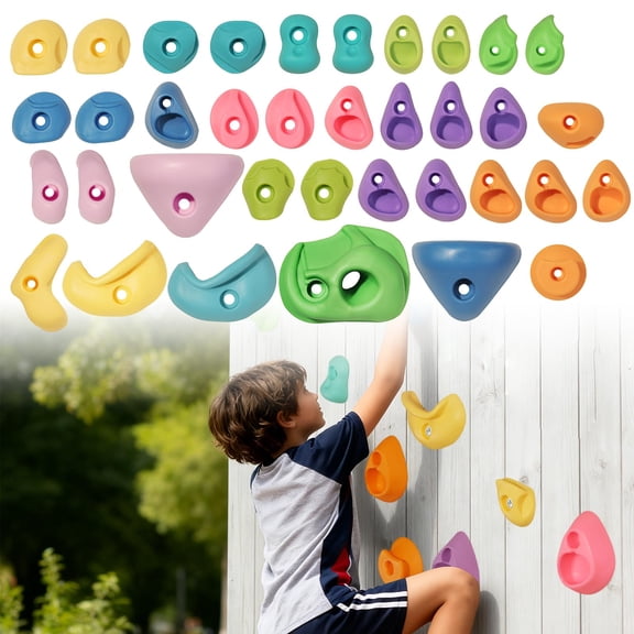 36 Pcs-pastel Color Rock Climbing Holds Grip Kit