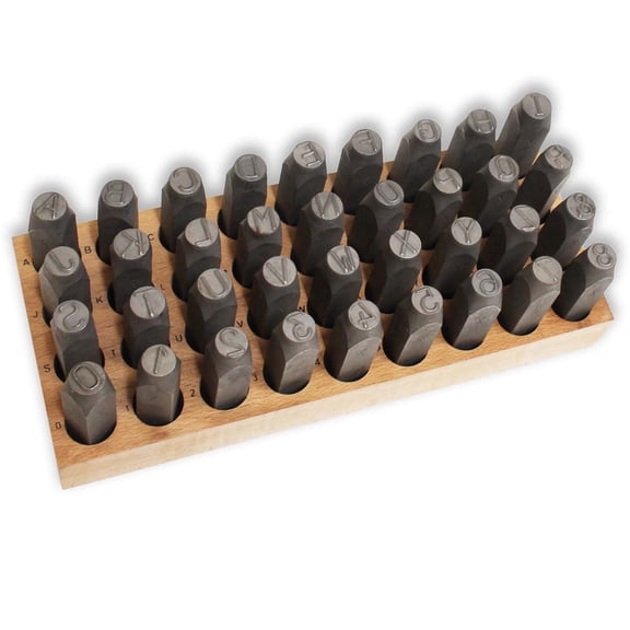 36 Piece-1/2" Number And Letter Punch Set