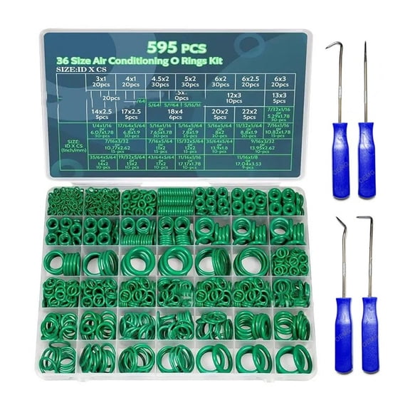 36 Piece Air Conditioning O Rings Seal Kit Rubber Gasket For Automotive Use