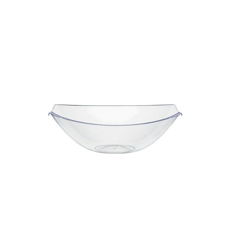 Disposable Plastic 32oz Serving Bowls with Lids Large Clear