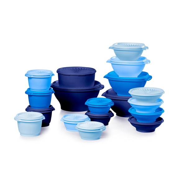 36 Piece Set - Blue Food Storage Container Set
