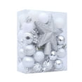 thumbnail image 1 of 36 Piece Set Shatterproof Christmas Baubles for Decorating Christmas Trees Hanging Ball Set Party Decorations, Silver Color, 1 of 4