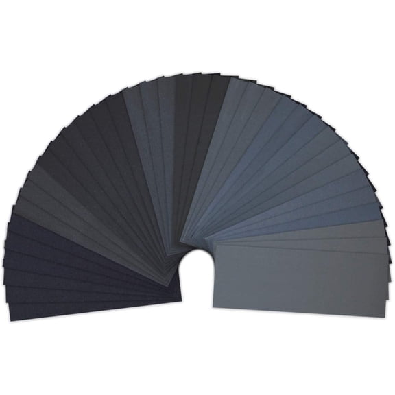 36-Piece Wet & Dry Sandpaper Set, Assorted Grits from 120 to 3000