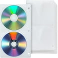 36 Pieces 4 Dise DVD Poly Sleeves 3 Rings CD Sleeves Binder Pages 144