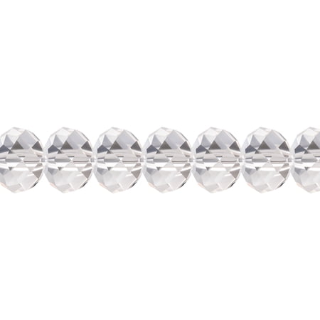 36 Pieces (6mm) Crystal | Preciosa Crystal Bellatrix Glass Faceted Rondelle Beads