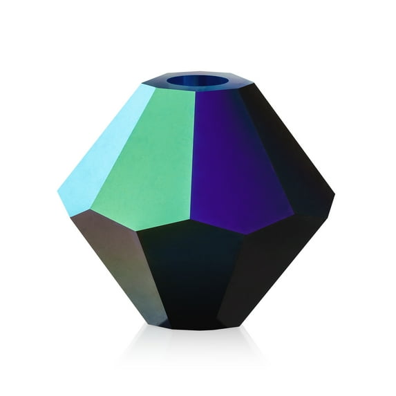 36-Pieces (6mm) Jet AB | Preciosa Crystal Glass Rondell Beads