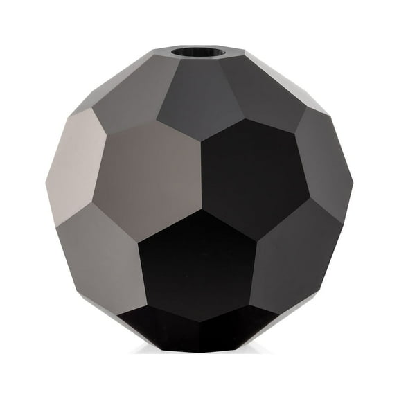 36 Pieces (6mm) Jet | Preciosa Crystal Glass Faceted Round Loose Beads