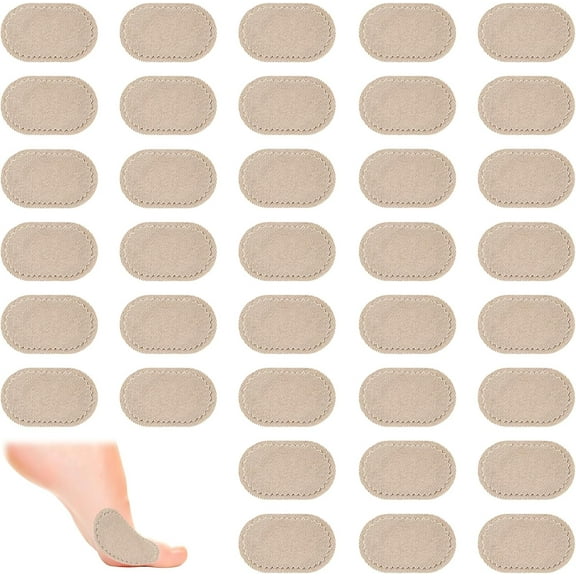 36 Pieces Bunion Cushions Pads, Protector Patches Bunion Pain Relief Pads to Wear with Shoes Foot Callus Patches Foot Blister Pads Guards Protect Feet for Men and Women(Apricot)