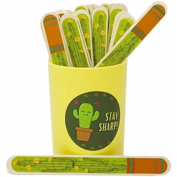36 Pieces Cactus Flip Sticks with Storage Cup, Flip Name Counting Sticks Student Grouping Classroom Teacher School Supplies