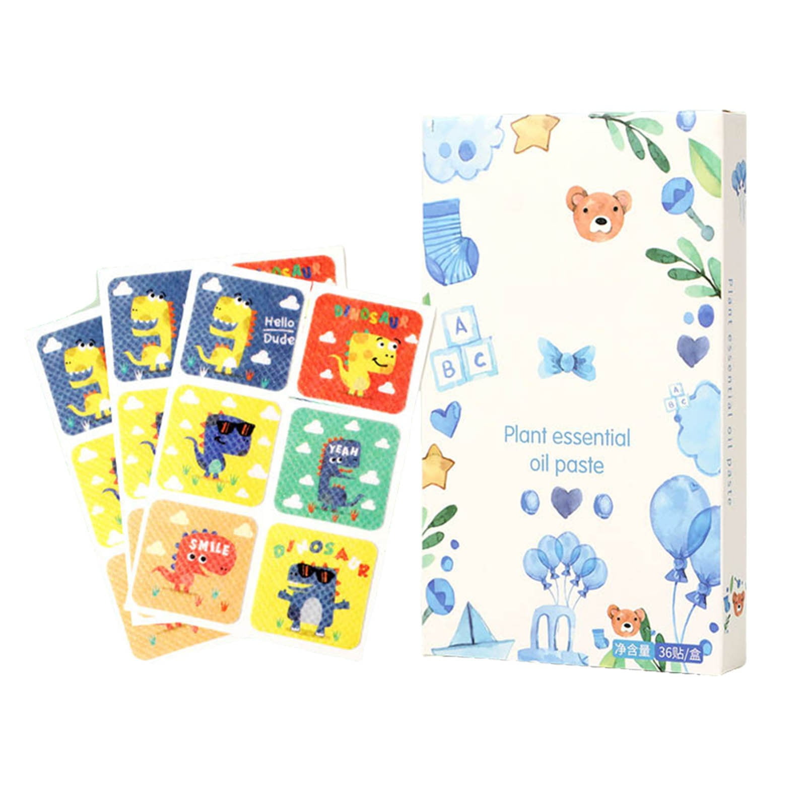 36 Pieces Children's Natural Stickers Patch For Babies Children