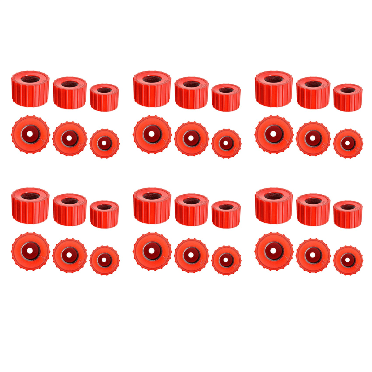 36 Pieces Copper Pipe Cleaners, Handy Sized Plumber, Tube Cleaning Brush for Copper, Copper Pipe Cleaner (3 Sizes)