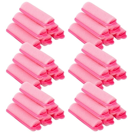 36 Pieces Foam Sponge Hair Rollers - Soft Sleeping Flexible Styling Curlers for Hair Styling (Pink)