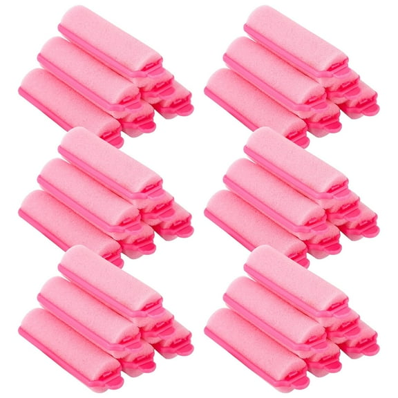 36 Pieces Foam Sponge Hair Rollers - Soft Sleeping Flexible Styling Curlers for Hair Styling (Pink)