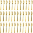 thumbnail image 1 of 36 Pieces Gold Dinner Forks Set (8 inch), Forks Silverware, Mirror Polished Fork Set, Small Forks for Home, Kitchen, Restaurant, Dishwasher Safe, 1 of 7