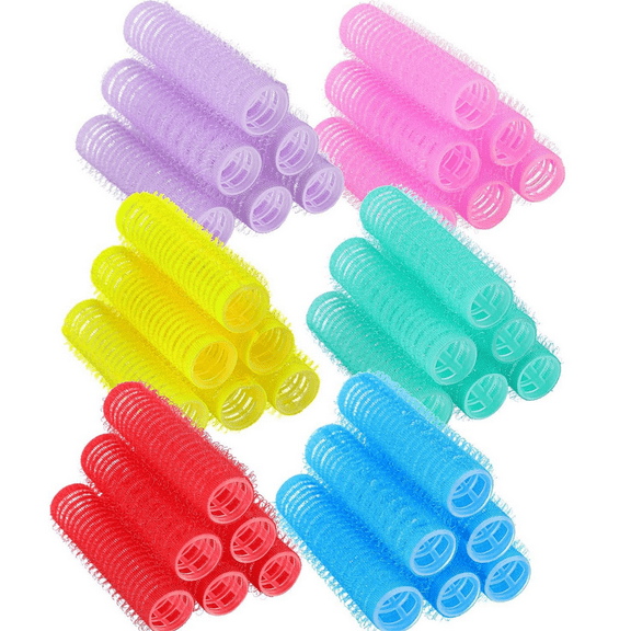 36 Pieces Hair Rollers Curlers Set, Small Self Grip Salon Hairdressing Curlers Hair Rollers,Hair Rollers for Short Hair,DIY Hairdressing Tools for Women, Classic Colors Set(Random Color)