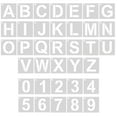36 Pieces Letter and Number Stencils Letter and Number Templates for