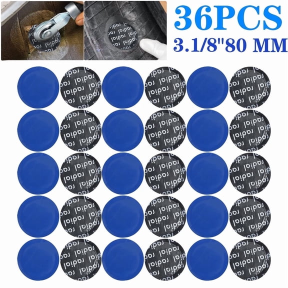 36 Pieces Radial Repair Round Tire Patch Large 3.1/8" - 80 MM Superior Quality