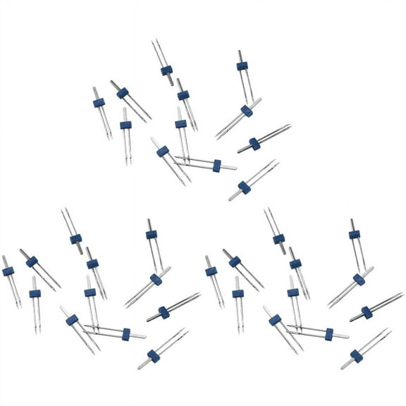 36 Pieces Twin Needles, Double Twin Needles with Plastic Box for Sewing Machine, 3 Sizes Mixed 2.0/ 90,3.0/ 90, 4.0/ 90