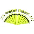 thumbnail image 1 of 36 Pieces UV Glow in the Dark Ear Stretching Kit Glow Tapers with Plugs 14G-00G, 1 of 8