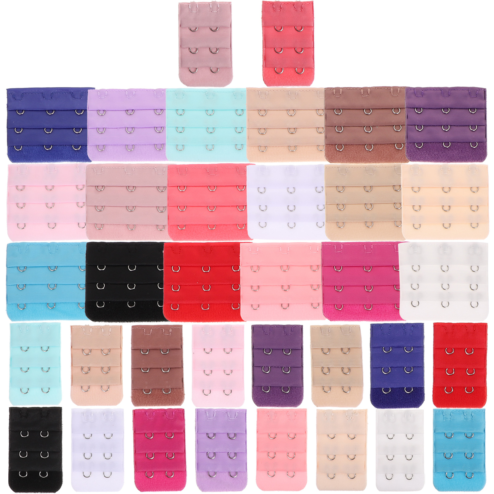 36 Pieces Womens Bra Extenders Brassiere Extension Hooks 2 Hooks and 3 ...