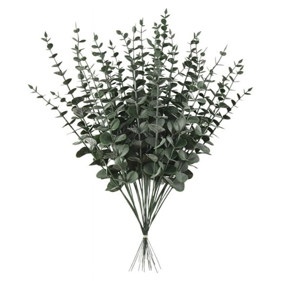 36 Pieces of Eucalyptus Stems Artificial Leaf True Gray Branches