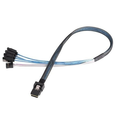 36 Pin Mini SAS SFF-8087 to SATA 7 Pin Sideband Cable