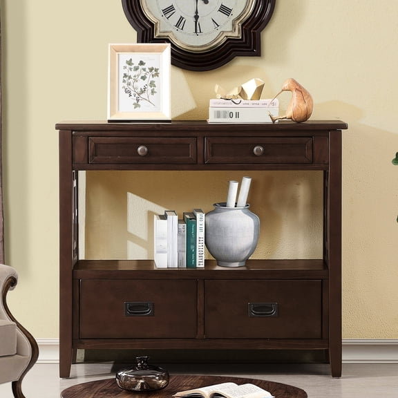 36'' Pine - Spacious Tabletop for Lamps - Hallway Decor - Provide Lighting