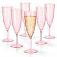 Pink Pvc Vinyl 36 Pink Plastic Champagne Flutes, Disposable for Celebrations - Walmart.com