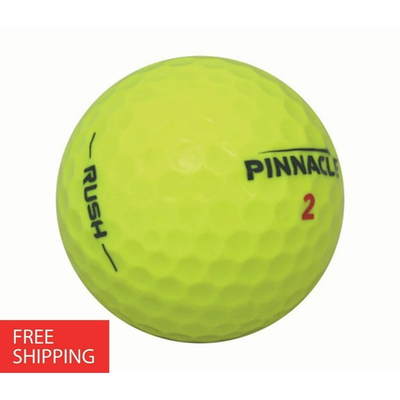 Pre-Owned 36 Pinnacle Rush Yellow 5A Used Recycled Golf Balls, by Mulligan Golf Balls