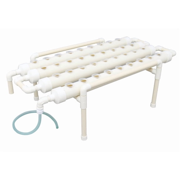 36 Plant Site Hydroponic Grow Kit Hydroponics Planting System with 110V Water Pump 4 Rows PVC Pipe for Vegetable/Herb/Berry