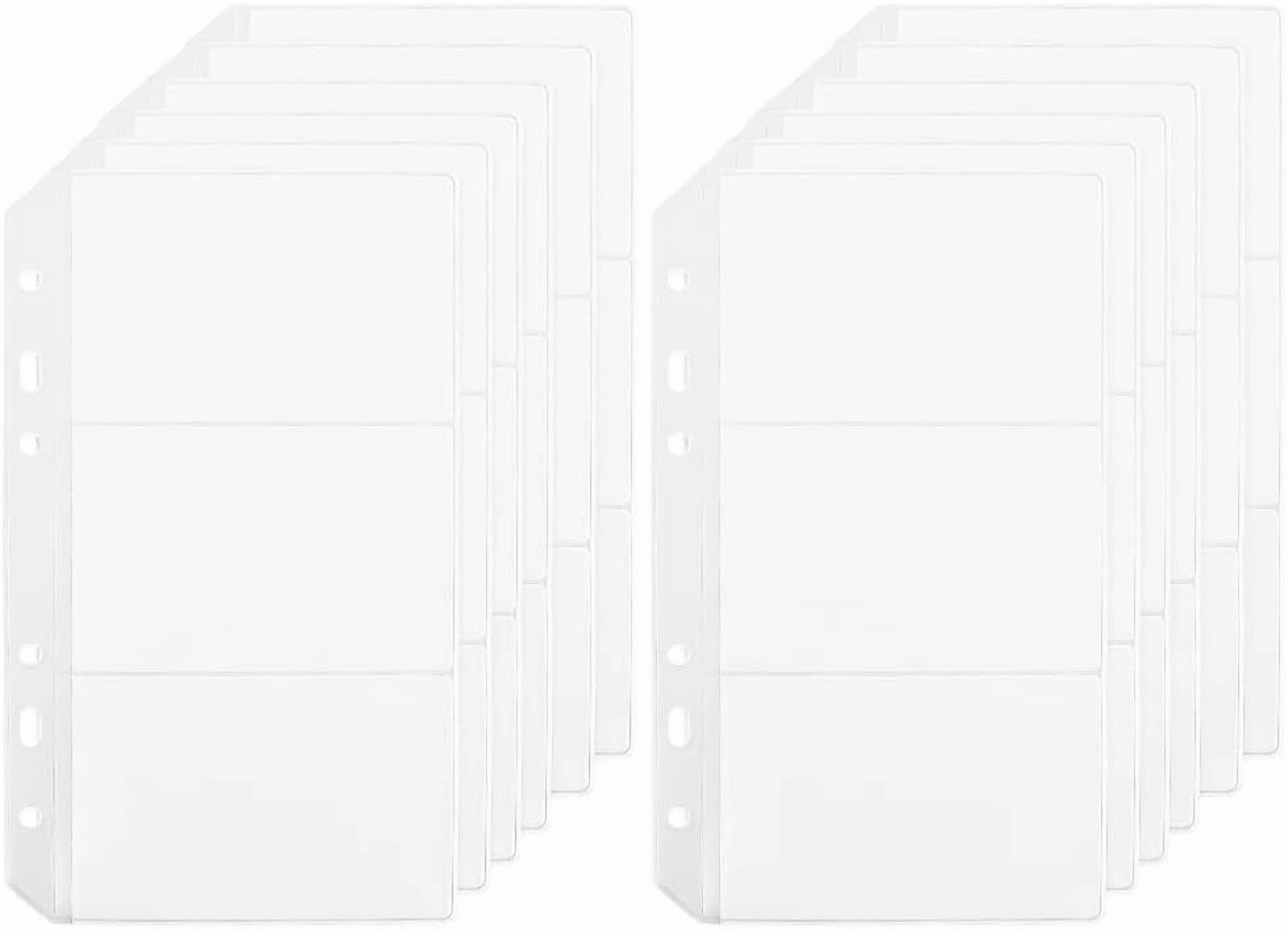 a6 card sleeves No Flap Crystal Clear Bags, 4 15/16" x 6 11/16" (100 Pieces)