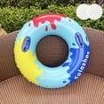 thumbnail image 1 of 36" Pool Float inflatable Swim Ring Adult Swim Ring Summer Floating Ring with Handle, 1 of 6