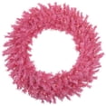 thumbnail image 1 of 36" Pre-Lit Pink Spruce Artificial Christmas Wreath Pink Lights, 1 of 7